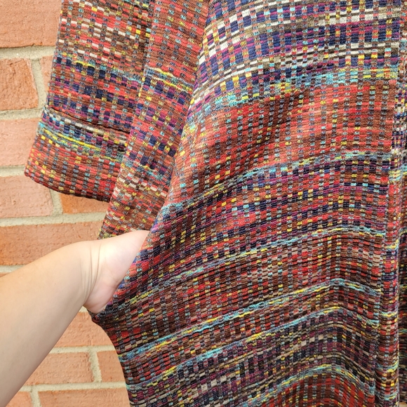 IC by Connie K Buttoned Cowl Neck Long Jacket Retro Cardigan Medium - Picture 8 of 9